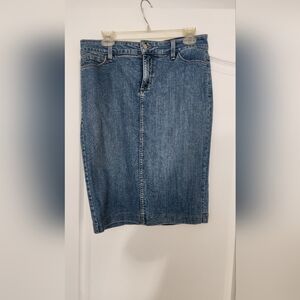 Classic Blue Denim Skirt